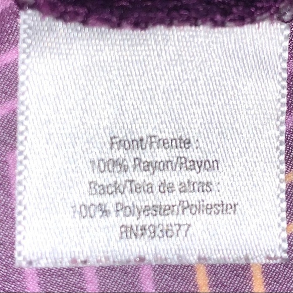 ANA L purple knit front sheer back sleeveless top - Picture 16 of 16